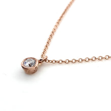 Load image into Gallery viewer, 9ct Red Gold, 0.16ct Diamond Pendant
