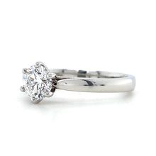 Load image into Gallery viewer, Platinum, 0.70ct E SI1 Diamond Ring
