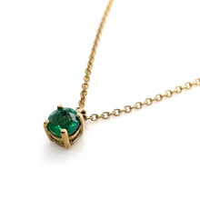 Load image into Gallery viewer, 9ct Yellow Gold, Emerald Pendant
