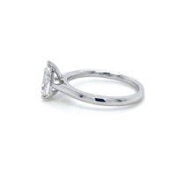 Load image into Gallery viewer, Platinum, 1.00ct F SI2 Pear-Shaped Diamond Ring
