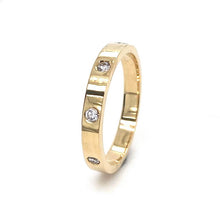 Load image into Gallery viewer, 18ct Yellow Gold, 0.24ct Intermittent Diamond Eternity Ring
