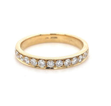Load image into Gallery viewer, 18ct Yellow Gold, 0.45ct Diamond Eternity Ring
