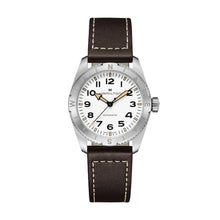 Load image into Gallery viewer, Khaki Field Expedition Auto 37mm, White Dial &amp; Brown Leather Strap
