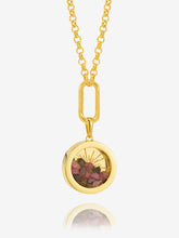 Load image into Gallery viewer, Hardware Tourmaline Deco Sun Amulet Necklace, Gold

