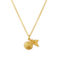 Load image into Gallery viewer, Sweet Peach Necklace, Gold Plated
