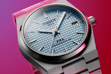 Load image into Gallery viewer, PRX 35mm Powermatic 80, Ice Blue Waffle Dial &amp; Stainless Steel Bracelet
