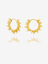 Load image into Gallery viewer, Electric Goddess Mini Huggie Hoop Earrings, Gold
