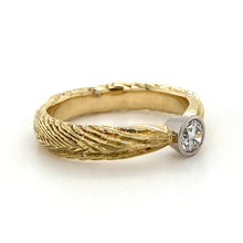 Load image into Gallery viewer, 18ct Yellow Gold &amp; Platinum, 0.27ct F Si1 Diamond Solitaire Ring
