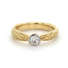 Load image into Gallery viewer, 18ct Yellow Gold &amp; Platinum, 0.27ct F Si1 Diamond Solitaire Ring
