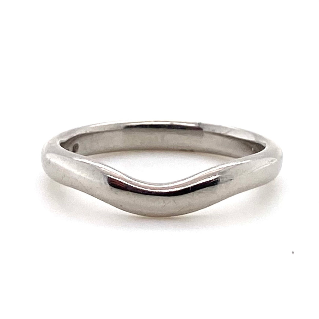 Palladium 950 Wave Wedding Ring