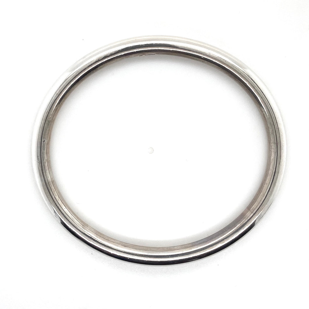 Sterling Silver Solid Thick Bangle