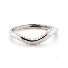 Load image into Gallery viewer, 18ct White Gold Double Wave Wedding Ring
