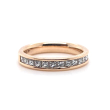 Load image into Gallery viewer, 18ct Red Gold 0.77ct Princess Cut Eternity Ring
