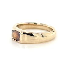 Load image into Gallery viewer, 9ct Yellow Gold, 0.84ct Whisky Diamond Signet Ring
