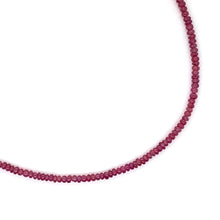 Load image into Gallery viewer, 18ct Yellow Gold Ruby Bead Necklace
