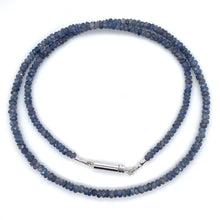 Load image into Gallery viewer, 18ct White Gold Sapphire Bead Necklace
