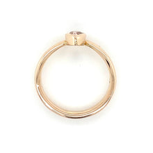 Load image into Gallery viewer, 18ct Red Gold, 0.59ct Champagne Sapphire Ring
