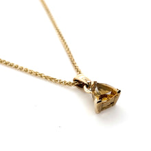 Load image into Gallery viewer, 9ct Yellow Gold Trillion Citrine Pendant
