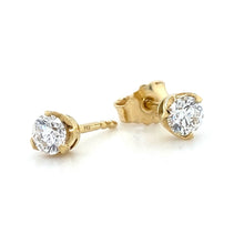 Load image into Gallery viewer, 18ct Yellow Gold, 0.60ct F VS/SI Diamond Studs

