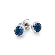 Load image into Gallery viewer, 18ct White Gold Aquamarine Studs

