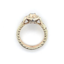 Load image into Gallery viewer, 9ct Yellow Gold &amp; Silver, Grey &amp; White Diamond Ring
