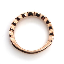 Load image into Gallery viewer, 9ct Red Gold Sapphire Eternity Ring
