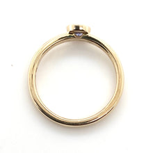 Load image into Gallery viewer, 9ct Yellow Gold, 0.26ct Tanzanite Ring
