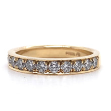 Load image into Gallery viewer, 18ct Yellow Gold, 0.72ct Diamond Eternity Ring
