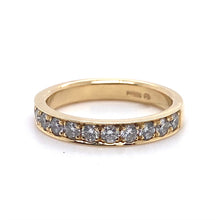 Load image into Gallery viewer, 18ct Yellow Gold, 0.72ct Diamond Eternity Ring
