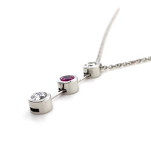 Load image into Gallery viewer, Platinum, Ruby &amp; Diamond Necklace
