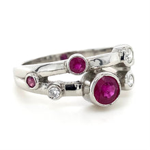 Load image into Gallery viewer, Platinum, Ruby &amp; Diamond Ring
