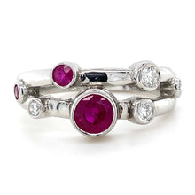 Load image into Gallery viewer, Platinum Ruby &amp; Diamond Ring
