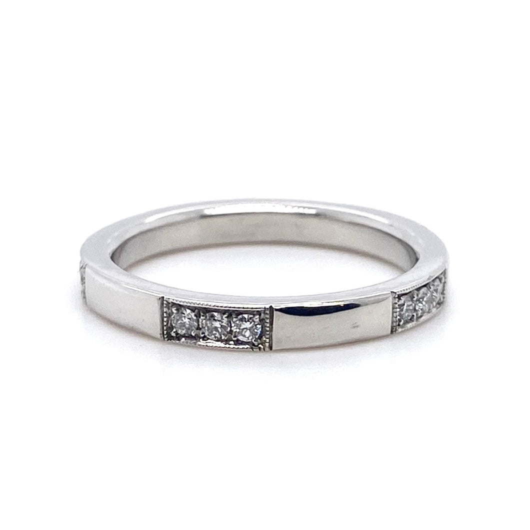 Platinum, 0.21ct Diamond Eternity Ring