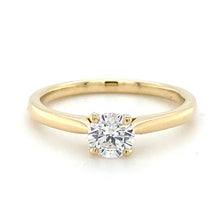 Load image into Gallery viewer, 18ct Yellow Gold 0.49ct Diamond Engagement Ring
