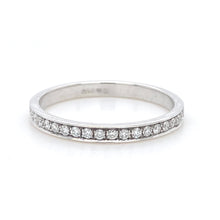 Load image into Gallery viewer, 9ct White Gold, 0.12ct Diamond Eternity Ring
