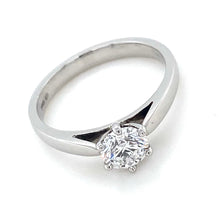 Load image into Gallery viewer, Platinum 0.70ct Diamond Ring
