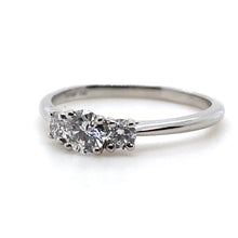 Load image into Gallery viewer, Platinum, 0.51ct G VS Diamond Trilogy Ring
