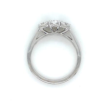 Load image into Gallery viewer, Platinum 0.90ct Diamond Trilogy Ring
