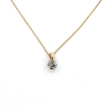 Load image into Gallery viewer, 18ct Yellow Gold, 0.50ct Salt &amp; Pepper Diamond Pendant
