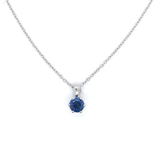 Load image into Gallery viewer, 18ct White Gold, Sapphire Pendant

