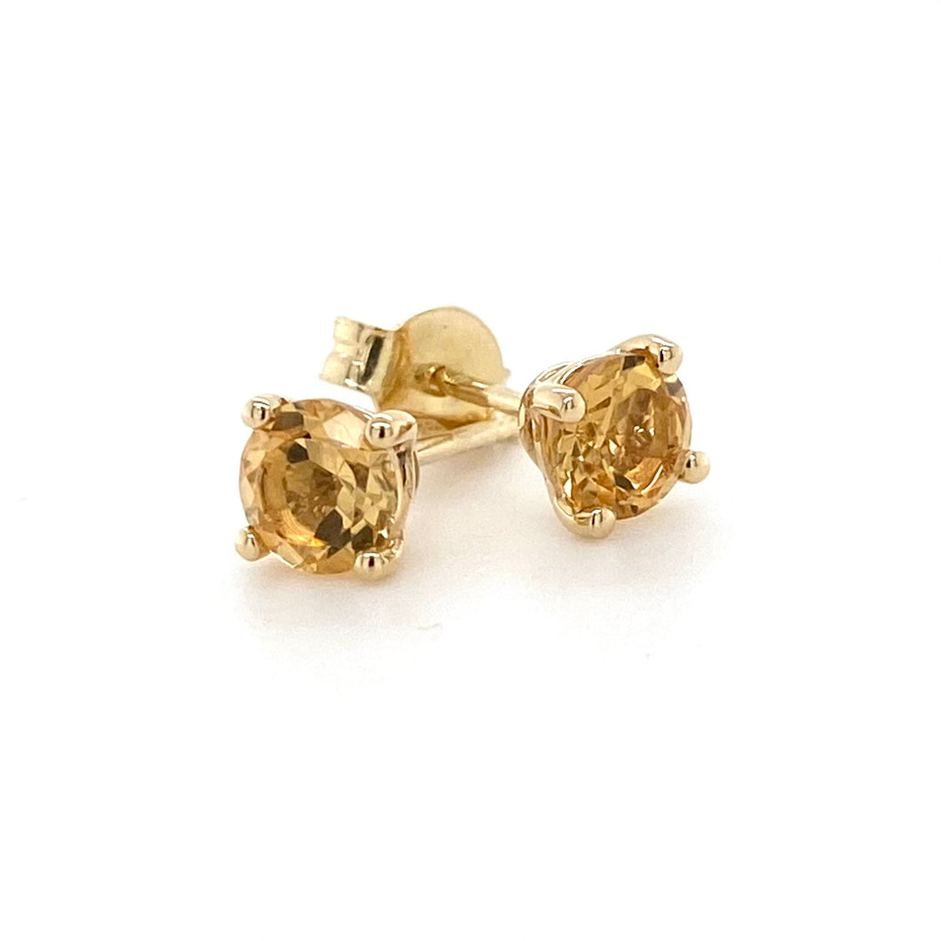 18ct Yellow Gold, 1.00ct Citrine Earrings