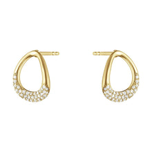Load image into Gallery viewer, Offspring Studs, Diamond Pavé &amp; 18ct Yellow Gold
