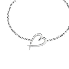 Load image into Gallery viewer, Hook Heart Bracelet, Silver
