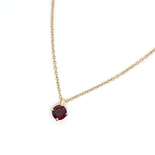 Load image into Gallery viewer, 9ct Yellow Gold Garnet Pendant
