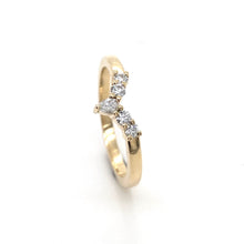 Load image into Gallery viewer, 18ct Yellow Gold, 0.33ct Diamond Tiara Wedding Ring
