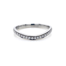 Load image into Gallery viewer, Platinum, 0.27ct Diamond Wave Eternity Ring
