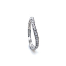 Load image into Gallery viewer, Platinum, 0.27ct Diamond Wave Eternity Ring
