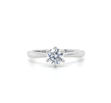 Load image into Gallery viewer, Platinum, 0.60ct D VS2 Diamond Ring

