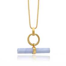 Load image into Gallery viewer, Blue Agate Serenity T-Bar
