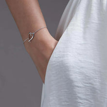 Load image into Gallery viewer, Hook Heart Bracelet, Silver
